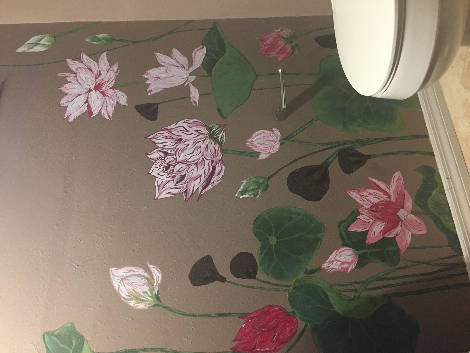 Lotus mural, view 6.